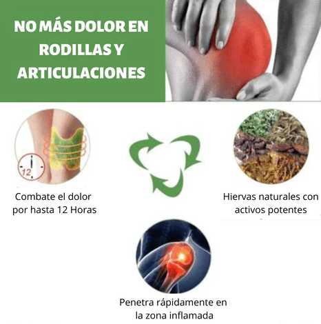 PARCHES NATURALES PARA LA RODILLA