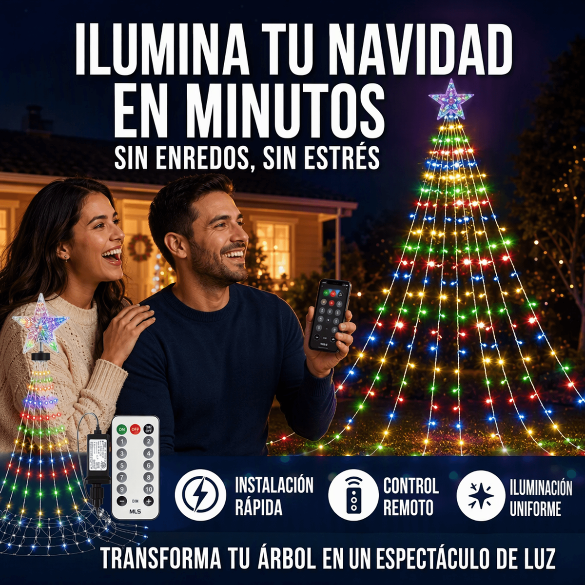 STARTGLOW LUCES PARA ARBOL DE NAVIDAD
