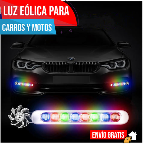 LUZ EÓLICA PARA CARROS Y MOTOS X 2 UNIDADES